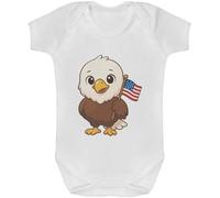 Azeeda 6-12 Month 'American Eagle' Baby Grow/Bodysuit (GR00164857)