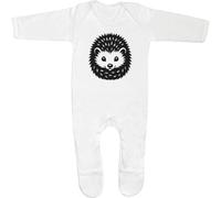 Azeeda 6-12 Month 'Cute Curled-Up Hedgehog With Spikes' Baby Romper Jumpsuit/Sleep Suit (SS00112694)