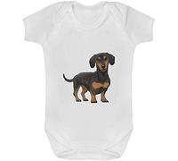Azeeda 6-12 Month 'Dachshund' Baby Grow/Bodysuit (GR00062774)