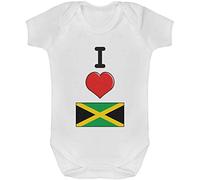 Azeeda 6-12 Month 'I Love Jamaica' Baby Grow/Bodysuit (GR00070339)