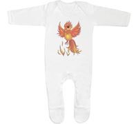 Azeeda 6-12 Month 'Mythical Phoenix' Baby Romper Jumpsuit/Sleep Suit (SS00104408)