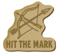 Azeeda 6 x 'Hit The Mark Bow and Arrow Archery' MDF Craft Embellishments (EB00036463)