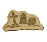 Azeeda 6 x 'Simple Graveyard ' MDF Craft Embellishments (EB00038314)