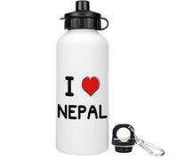Azeeda 600ml 'I Love Nepal' Reusable Water/Drinks Bottle (WT00054022)
