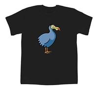 Azeeda 7-8 Years 'Dodo' Children's/Kid's T-Shirt (Black) (TS00241444)