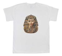 Azeeda 7-8 Years 'Egyptian Pharaoh Front View' Children's/Kid's T-Shirt (White) (TS00431312)