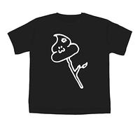 Azeeda 7-8 Years 'Poo On A Stick' Children's/Kid's T-Shirt (Black) (TS00199999)
