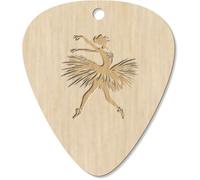 Azeeda 7 x 'Ballet Dancer' Guitar Picks/Pendants (GP00034305)