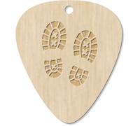 Azeeda 7 x 'Boot Prints ' Guitar Picks/Pendants (GP00036827)