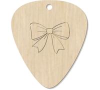 Azeeda 7 x 'Bow Outline' Guitar Picks/Pendants (GP00037375)