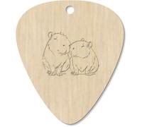 Azeeda 7 x 'Capybara Couple' Guitar Picks/Pendants (GP00033729)
