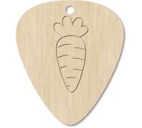 Azeeda 7 x 'Carrot Outline' Guitar Picks/Pendants (GP00037477)