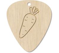 Azeeda 7 x 'Carrot Outline' Guitar Picks/Pendants (GP00037697)