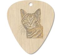 Azeeda 7 x 'Cat Portrait' Guitar Picks/Pendants (GP00029767)