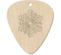 Azeeda 7 x 'Classic Snowflake' Guitar Picks/Pendants (GP00037202)
