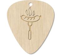 Azeeda 7 x 'Cooked BBQ Sausage' Guitar Picks/Pendants (GP00035995)