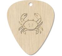 Azeeda 7 x 'Crab Line Art' Guitar Picks/Pendants (GP00037527)