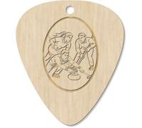 Azeeda 7 x 'Curling Match Action' Guitar Picks/Pendants (GP00035110)