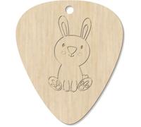 Azeeda 7 x 'Cute Bunny Rabbit' Guitar Picks/Pendants (GP00034716)