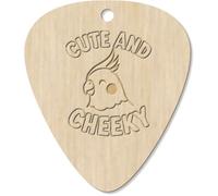 Azeeda 7 x 'Cute & Cheeky Cockatiel' Guitar Picks/Pendants (GP00035803)