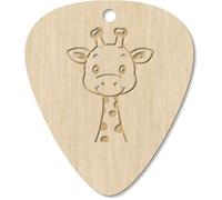 Azeeda 7 x 'Cute Giraffe Portrait' Guitar Picks/Pendants (GP00035630)