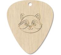 Azeeda 7 x 'Cute Raccoon Head' Guitar Picks/Pendants (GP00036319)