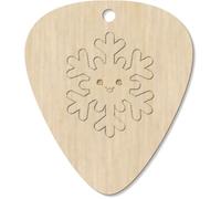 Azeeda 7 x 'Cute Snowflake' Guitar Picks/Pendants (GP00037176)