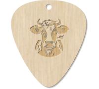 Azeeda 7 x 'Dairy Cow Portrait' Guitar Picks/Pendants (GP00034328)