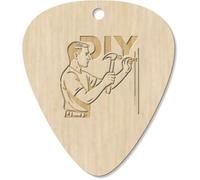 Azeeda 7 x 'DIY Man Home Improvement' Wooden Guitar Picks (GP00036689)