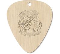 Azeeda 7 x 'Everything Tastes Better On A Board' Guitar Picks/Pendants (GP00035102)