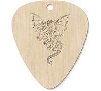 Azeeda 7 x 'Flying Dragon' Guitar Picks/Pendants (GP00034948)