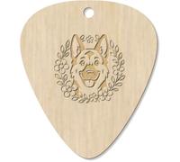 Azeeda 7 x 'German Shepherd Floral Wreath' Guitar Picks/Pendants (GP00036792)