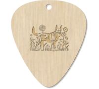 Azeeda 7 x 'German Shepherd in Sunflower Field' Guitar Picks/Pendants (GP00034293)
