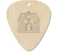 Azeeda 7 x 'Ginger Bread House' Guitar Picks/Pendants (GP00034967)