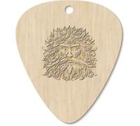 Azeeda 7 x 'Green Man Portrait' Guitar Picks/Pendants (GP00034584)