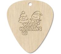 Azeeda 7 x 'Happy Holidays Cute Snowman' Guitar Picks/Pendants (GP00036851)