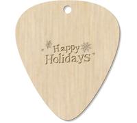 Azeeda 7 x 'Happy Holidays with Snowflakes' Guitar Picks/Pendants (GP00033550)