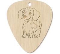 Azeeda 7 x 'Happy Sitting Jack Russell' Guitar Picks/Pendants (GP00036726)
