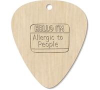 Azeeda 7 x 'Hello I'm Allergic To People' Guitar Picks/Pendants (GP00036706)