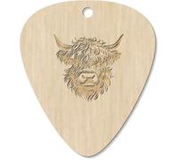 Azeeda 7 x 'Highland Cow' Guitar Picks/Pendants (GP00034356)