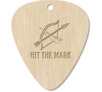 Azeeda 7 x 'Hit The Mark Bow and Arrow Archery' Guitar Picks/Pendants (GP00036691)
