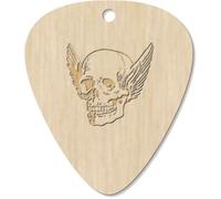 Azeeda 7 x 'Human Skull with Wings' Guitar Picks/Pendants (GP00036627)
