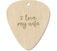Azeeda 7 x 'I Love My Wife' Guitar Picks/Pendants (GP00033639)