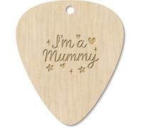 Azeeda 7 x 'I'm a Mummy' Wooden Guitar Picks (GP00035389)