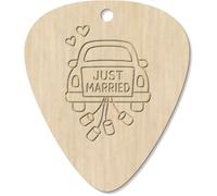 Azeeda 7 x 'Just Married Car' Guitar Picks/Pendants (GP00035195)