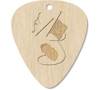 Azeeda 7 x 'Knitting For Fun' Guitar Picks/Pendants (GP00034088)