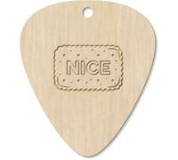 Azeeda 7 x 'Nice Biscuit' Guitar Picks/Pendants (GP00038391)
