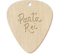 Azeeda 7 x 'Panta Rei Handlettering' Wooden Guitar Picks (GP00036781) | Laser Engraved Plectrums for Musicians, Pendants and Gifts