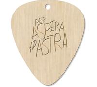 Azeeda 7 x 'Per Aspera ad Astra Motivational Text' Guitar Picks/Pendants (GP00036890)