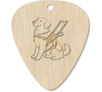 Azeeda 7 x 'Service Dog Golden Retriever ' Guitar Picks/Pendants (GP00036740)